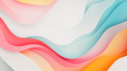 Obraz premium Abstract white background with pastel colorful 3D abstract background overlap layer on dark space with wish decoration. Modern graphic design element motion style concept for banner, triangle