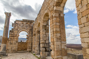 The ruins of Volubilis, Morocco 