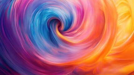 Obraz premium Vivid angel texture background, abstract waves and curves, artistic pattern design, vibrant colors, spiral, twirl, vortex