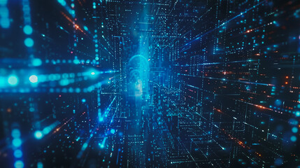 Obraz premium Smart digital city with connection network reciprocity over the cityscape . Concept of future smart wireless digital city and social media networking systems that connects people within the city