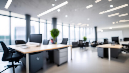 Blurring the Background in a Modern Office Interior