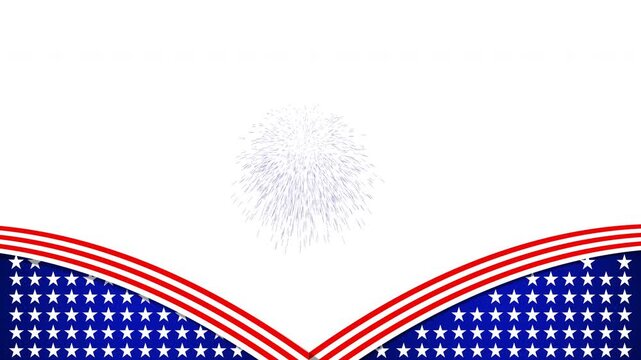 labor day background with two american flag stripes, and dark blue, minimalist star. suitable for overlay project design like labor day or patriot day 