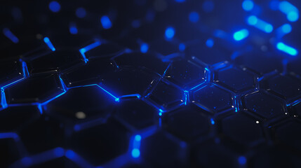 Obraz premium Hexagonal abstract technology Innovation background. electric glow hexagonal background 