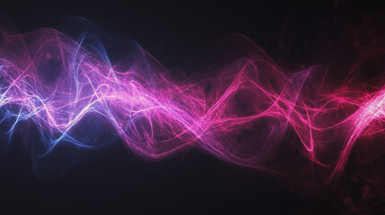 Fototapeta premium Abstract digital background electromagnetic wave colorful background Abstract digital wave background information technology Innovation is the background. gradient wave digital wave banner