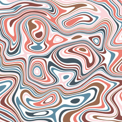 ABSTRACT ILLUSTRATION MARBLED TEXTURE LIQUIFY PSYCHEDELIC PASTEL COLORFUL DESIGN. OPTICAL ILLUSION BACKGROUND VECTOR DESIGN