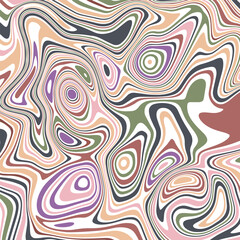 ABSTRACT ILLUSTRATION MARBLED TEXTURE LIQUIFY PSYCHEDELIC PASTEL COLORFUL DESIGN. OPTICAL ILLUSION BACKGROUND VECTOR DESIGN