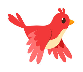 cute little red bird with good quality and good design