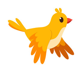 cute little yellow bird with good quality and good design