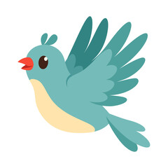 cute little blue bird with good quality and good design
