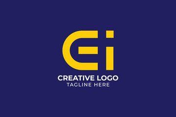 Initial letter E logo design template element Creative design for company and business