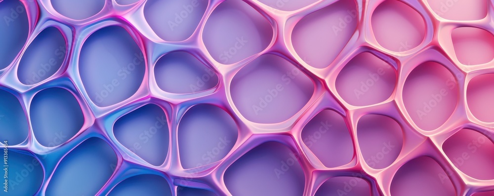 Aufkleber abstract pattern of colorful cells creating a vibrant, organic texture. perfect for backgrounds and 