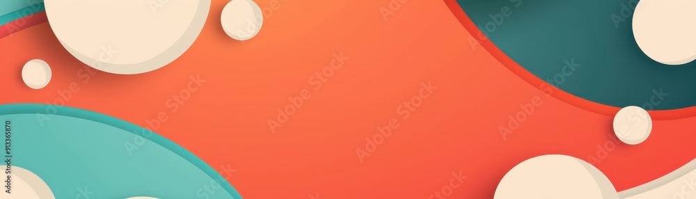Poster colorful abstract background featuring smooth curves and bubbles, perfect for modern design projects