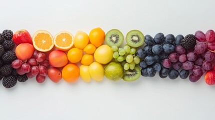 Ripeness spectrum, fruit color progression, time-lapse effect