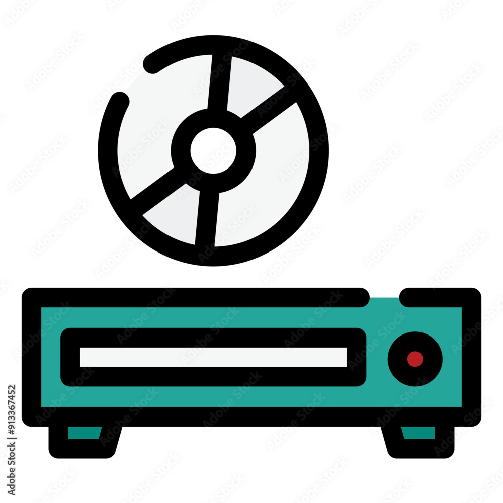 Poster dvd player icon