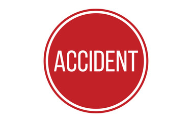 Accident Rubber Stamp Seal Vector illustration isolated on white background