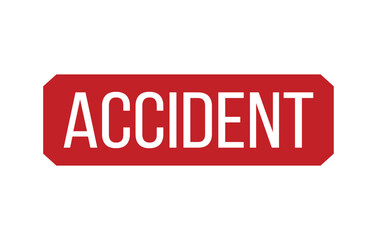 Accident Rubber Stamp Seal Vector illustration isolated on white background