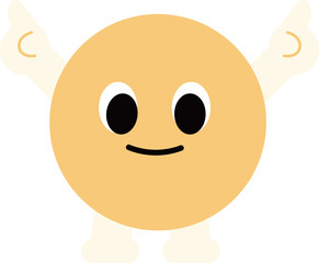 a figure face with a funny expression
