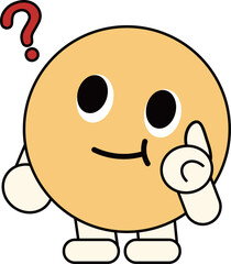 Obraz premium a figure face with a funny expression 