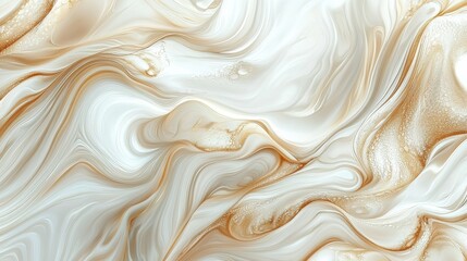 Obraz premium A gold and white swirl pattern on a wall