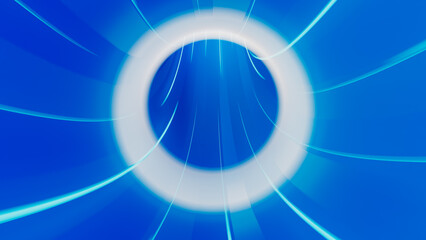 Blue Light Speed Tunnel 4K