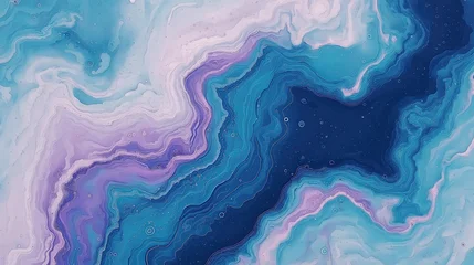 Blue and Purple Marble Art