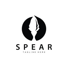 Spear Logo Old Vintage Rustic Simple Design Business Brand Spear Arrow