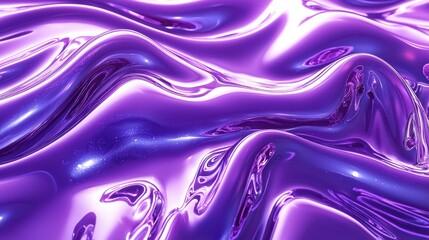 Obraz premium A purple wave with a metallic sheen