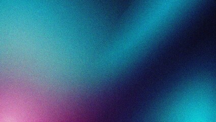 Fototapeta premium blue color grainy gradient background noise texture poster backdrop banner design, copy space