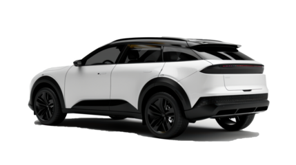 PNG of Electric elegant white car