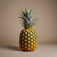 Fototapeta premium pineapple on a wooden table Generated by Ai 
