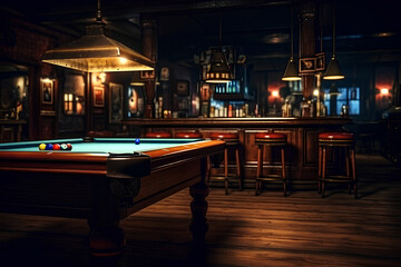 alcohol, bar, beer, drink, drinks, drunk, game, interior, leisure, pool, relaxation, sports bar - nice detailed photo