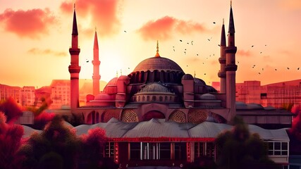 29 ekim Cumhuriyet Bayrami kutlu olsun, Republic Day Turkey. National Day in Turkey. Generative Ai