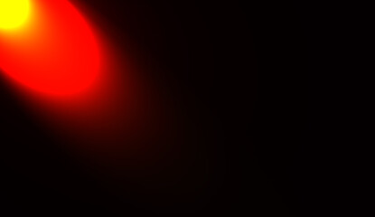 bright yellow red light rays with dark background. Orange bright light. sun rays, golden beams isolated on black background. star dust