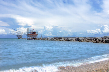 Traditional fishing house on Costa dei Trabocchi (Coast Of the Trabocchi)