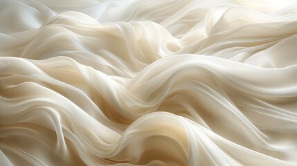 Obraz premium Flowing Fabric Draped Elegantly on a Soft Surface in Natural Light