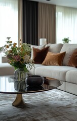 Make the living room interior as close to the photo as possible 