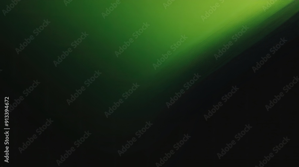 Poster dark green abstract background with gradient and light.