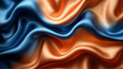 Obraz premium abstract texture featuring a luxurious, colorful fabric. This vibrant background showcases rich, flowing patterns, perfect for conveying opulence, sophistication, and artistic flair