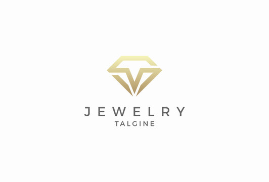 Diamond logo design, diamond forming letter S and M, jewelry logo design template design element, vector illustration - Powered by Adobe