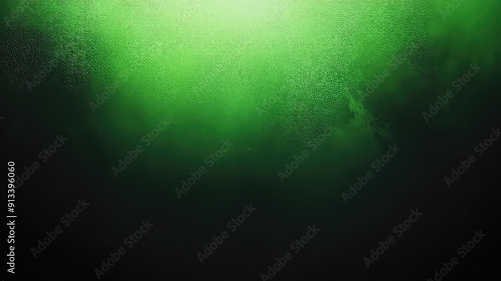 Poster dark green gradient background with textured surface.