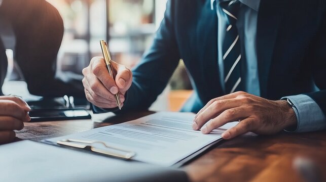 A real estate agent discusses the terms of the home purchase agreement and requests the customer to sign documents making the contract legally binding The conversation covers home sales