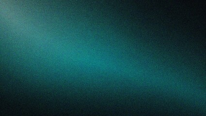 Obraz premium cyan gradient grain texture background smooth grainy backdrop design copy space