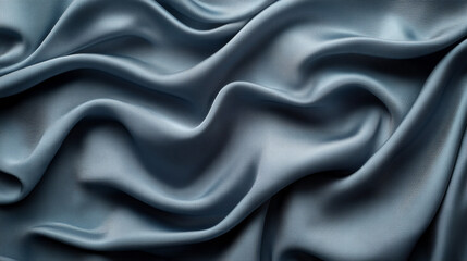 texture of a gray shirt fabric background. The chaotic pattern of wrinkles and folds creates a dynamic and intriguing visual effect, symbolizing complexity and subtle elegance