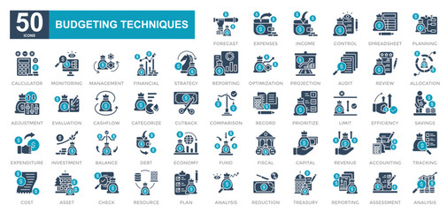 Budgeting Technics iconset