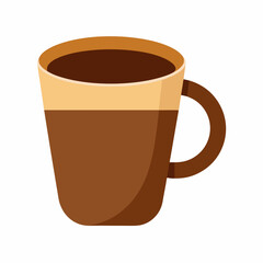 Cup of coffee isolated on white, coffee cup claus vector illustration, coffee cup vector art, cup silhouette, coffee cup vector icon, eps