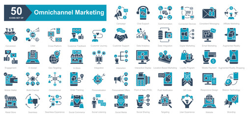 Omnichannel Marketing iconset