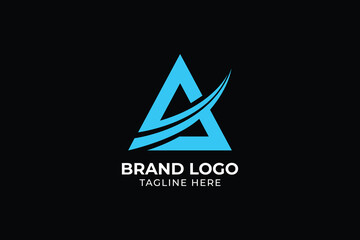 Fototapeta premium illustration vector graphic design Initial letter A logo and wings symbol. Wings design 