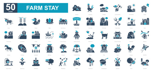 Farm stay iconset