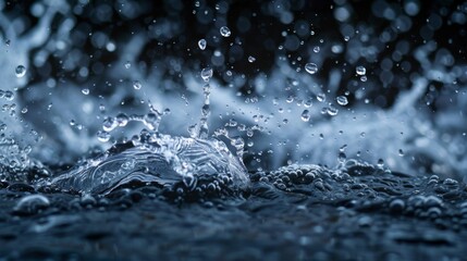 Water splash white background illustration generated by ai