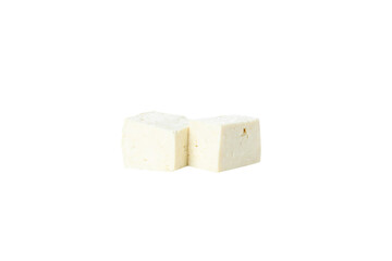 PNG,Cubes of tofu, isolated on white background